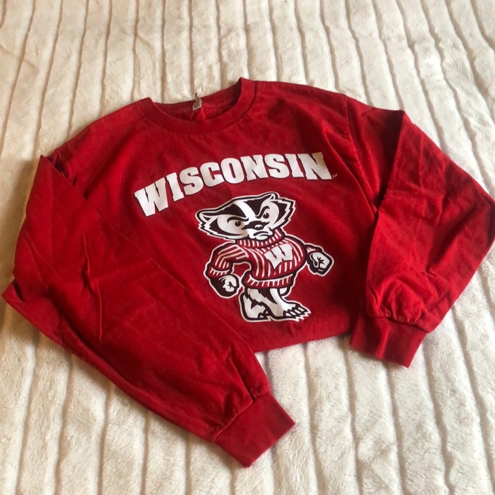 Wisconsin Badgers Long Sleeve Red T-Shirt